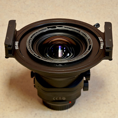 Figure 7: Lee SW150 Attached to a Canon TS-E 17